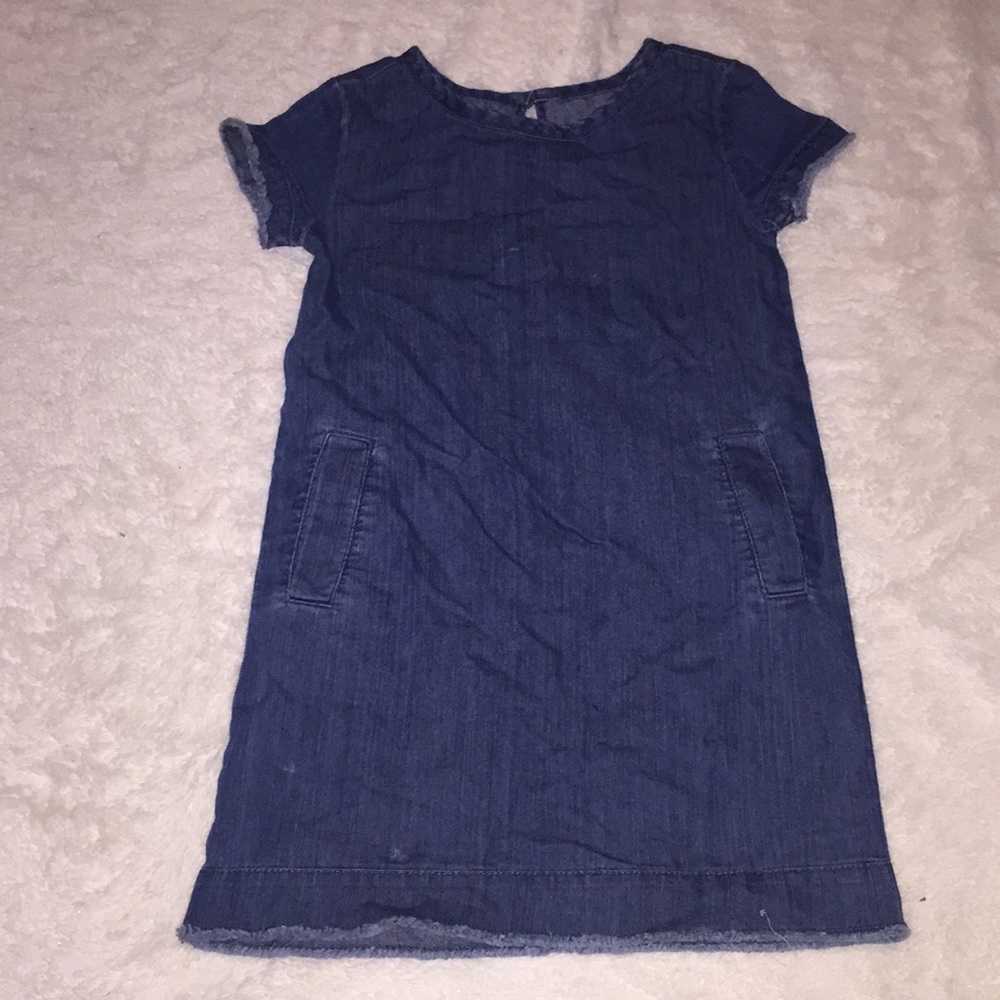 Girls denim dress size 6/7